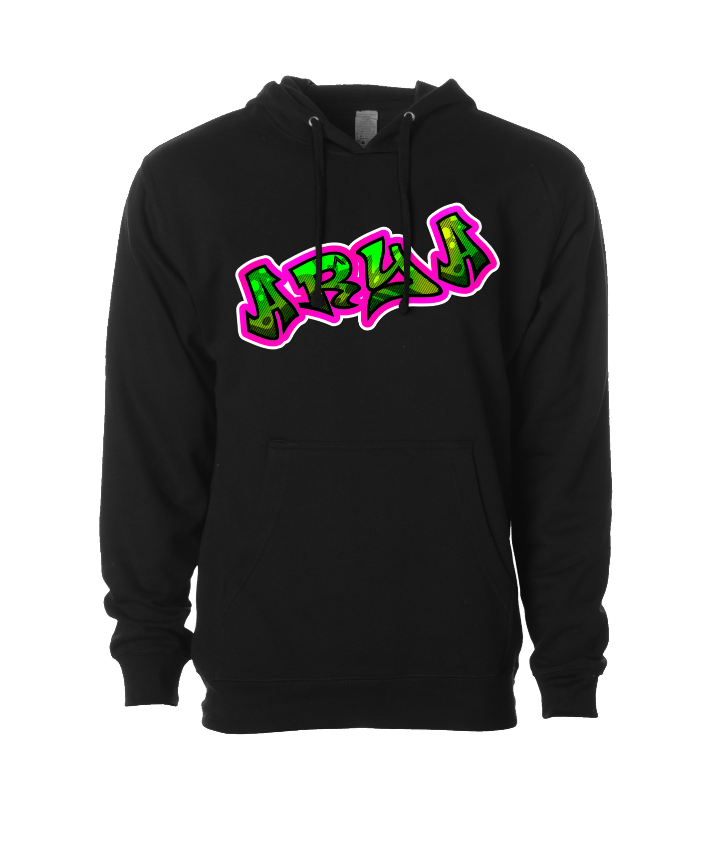 We Are Arya - Spray Paint - Black Hoodie
