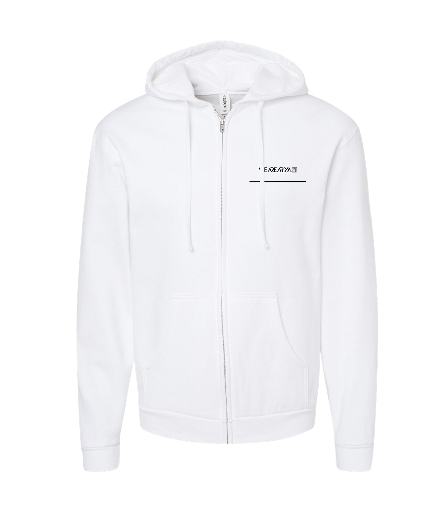 We Are Arya - Write Your Own - White Zip Up Hoodie