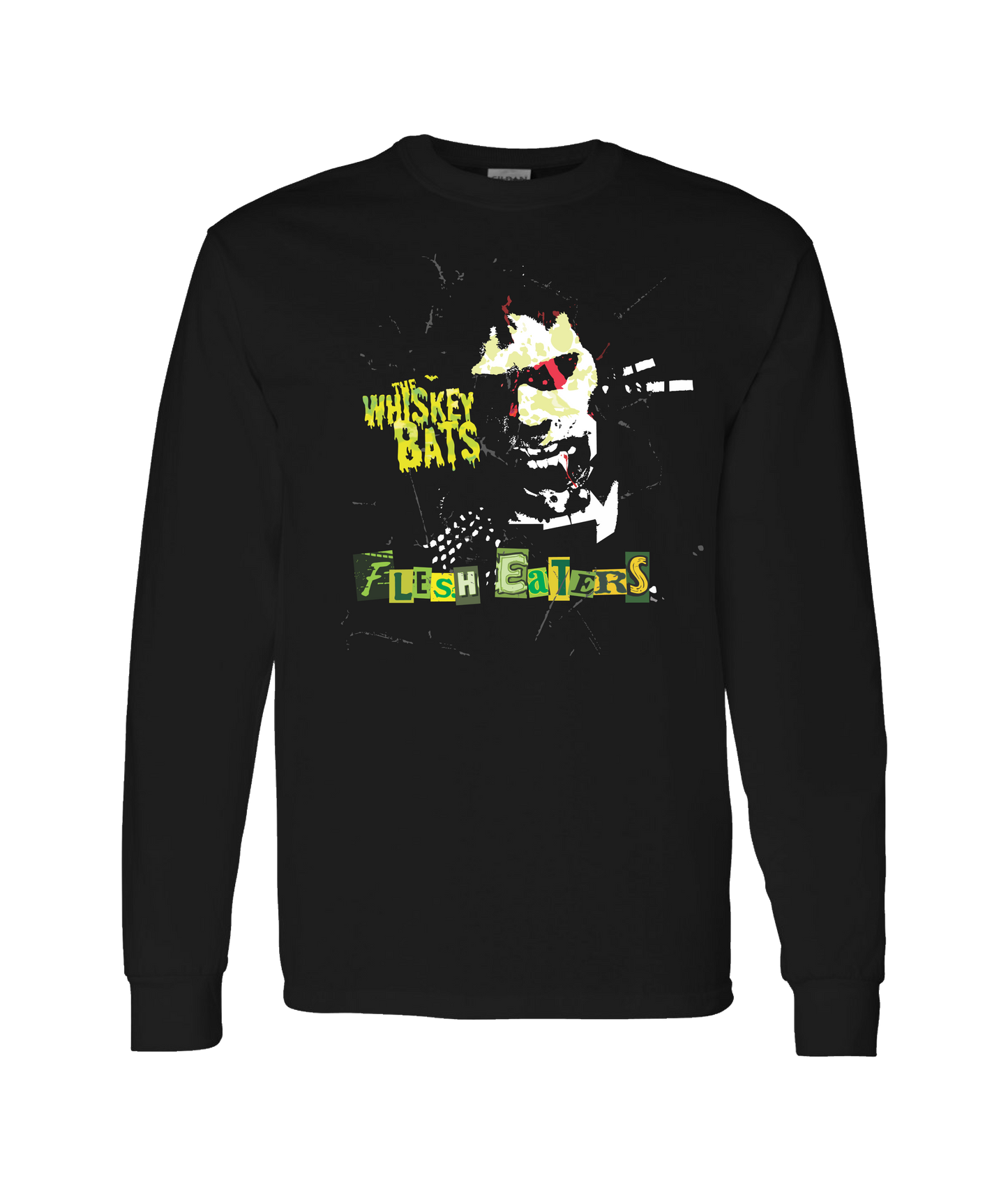 The Whiskey Bats - Flesh Eaters EP - Black Long Sleeve T