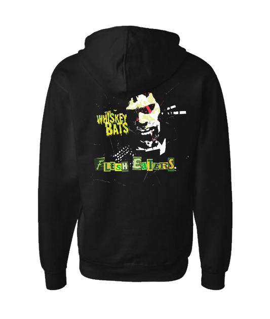 The Whiskey Bats - Flesh Eaters EP - Black Zip Up Hoodie