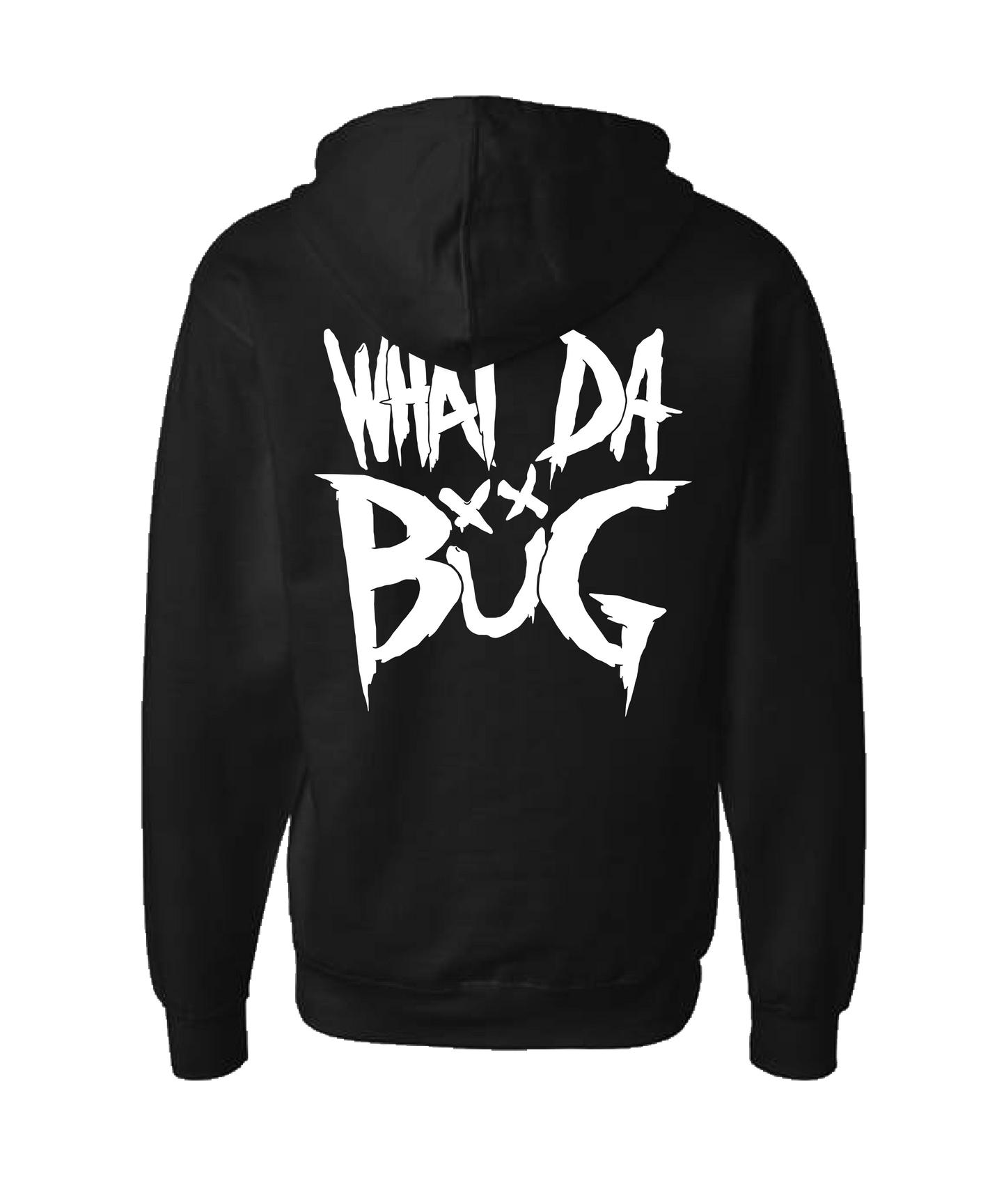 WhatDaBuG - Logo - Black Zip Up Hoodie
