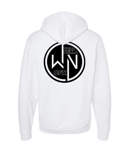 Werd Nella Graphics - WN GFX - White Zip Up Hoodie