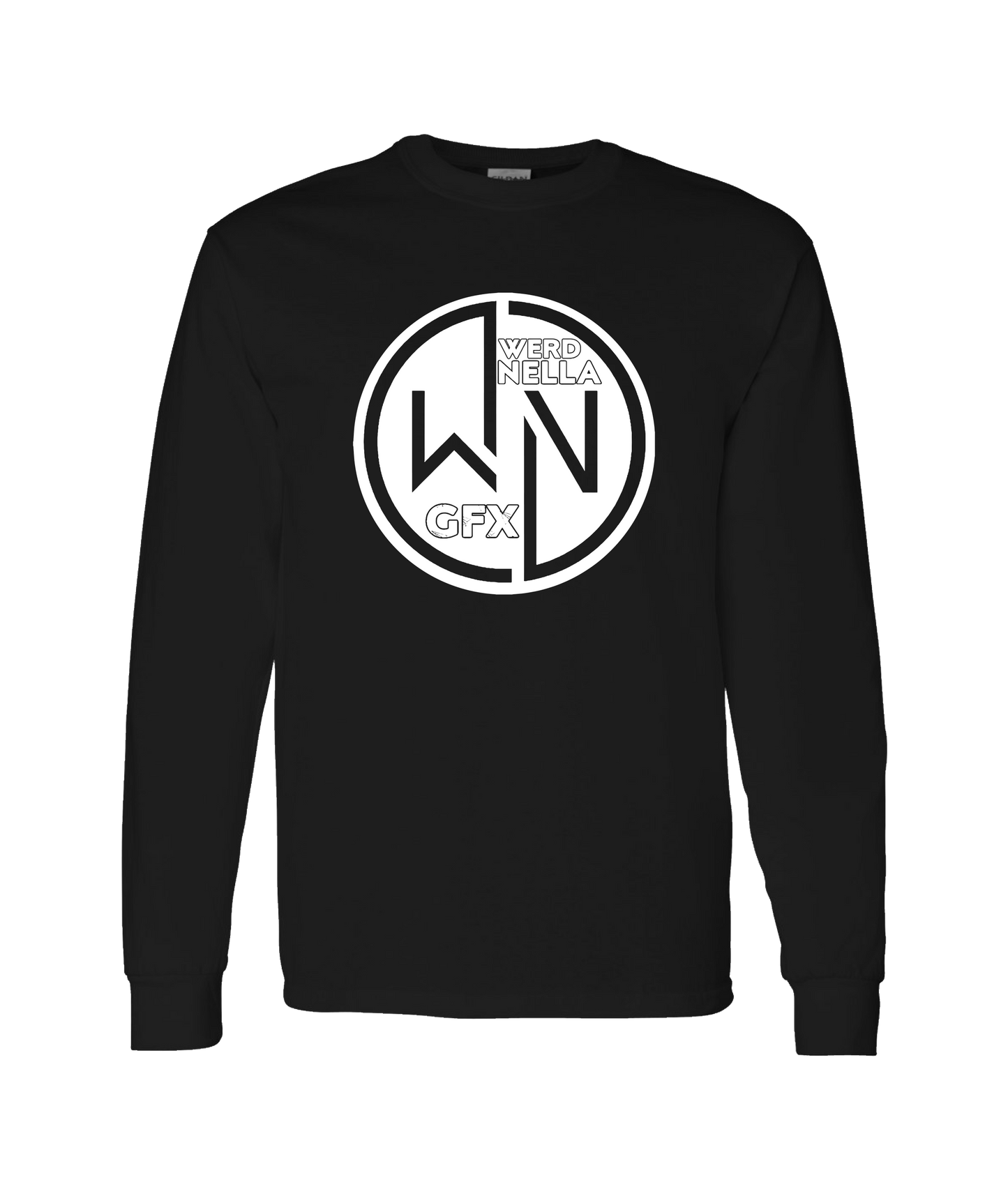 Werd Nella Graphics - WN GFX - Black Long Sleeve T
