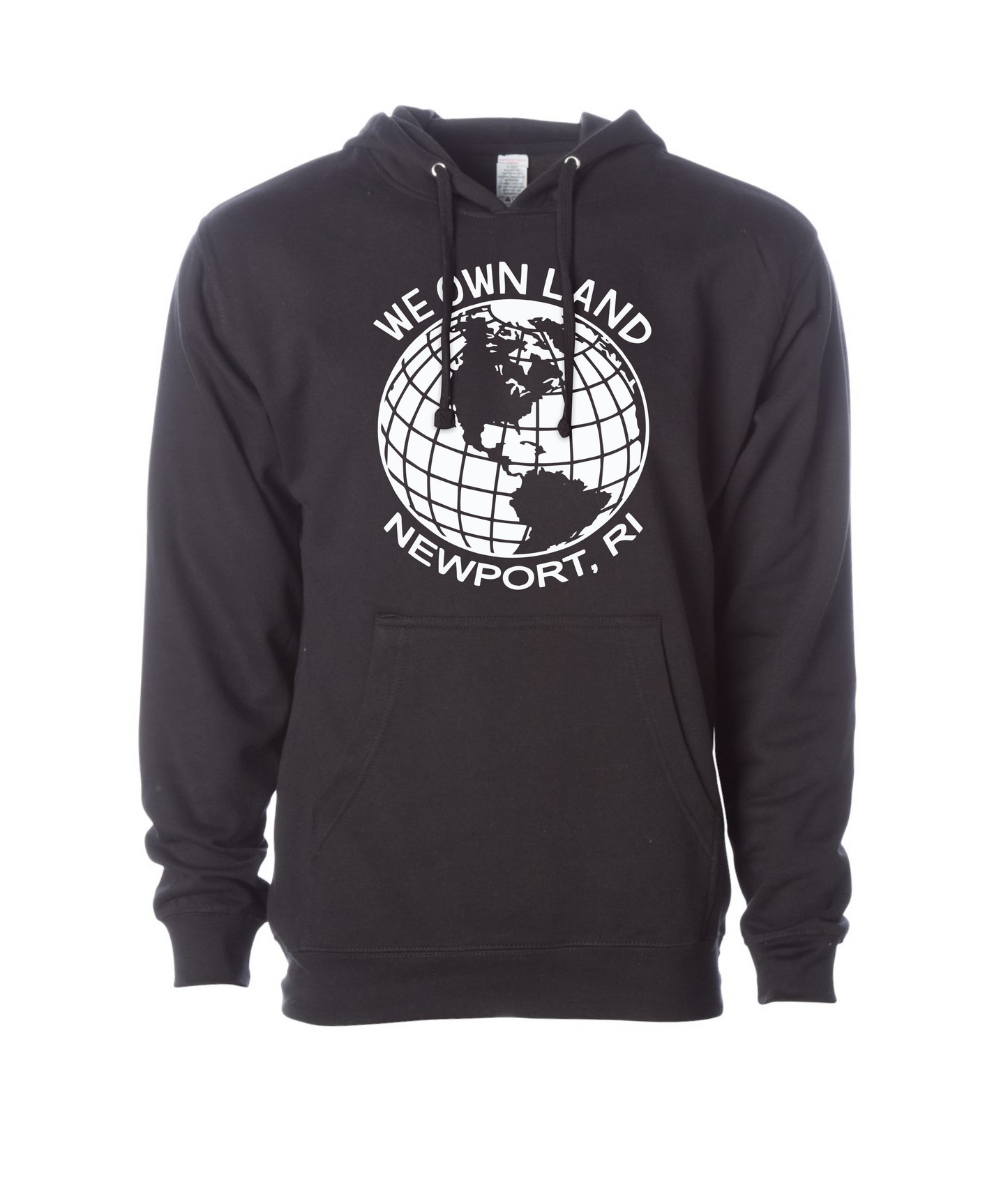 We Own Land- Globe - Black Hoodie