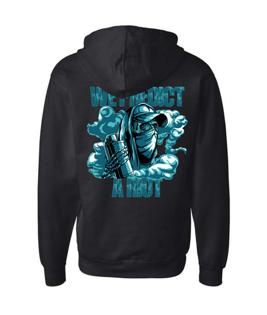 We Predict A Riot - Logo - Black Zip Hoodie