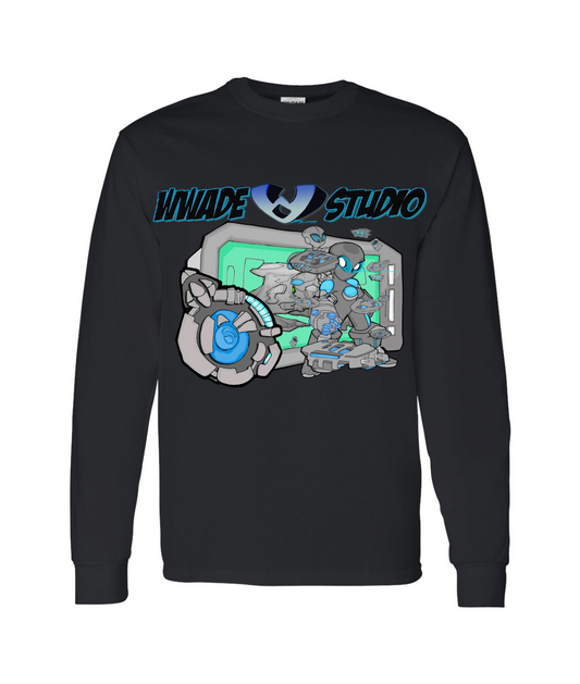 WWade Studio Online Merchandise - WWade Studio Nabby - Black Long Sleeve T
