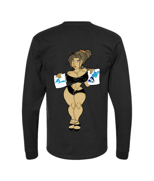V-WSOMTOP - WWade Studio Sexy Babes - Black Long Sleeve T