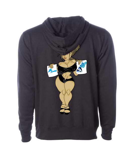 V-WSOMTOP - WWade Studio Sexy Babes - Black Hoodie