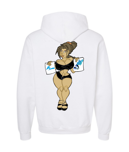 WWade Studio Online Merchandise - WWade Studio Sexy Babes - White Hoodie