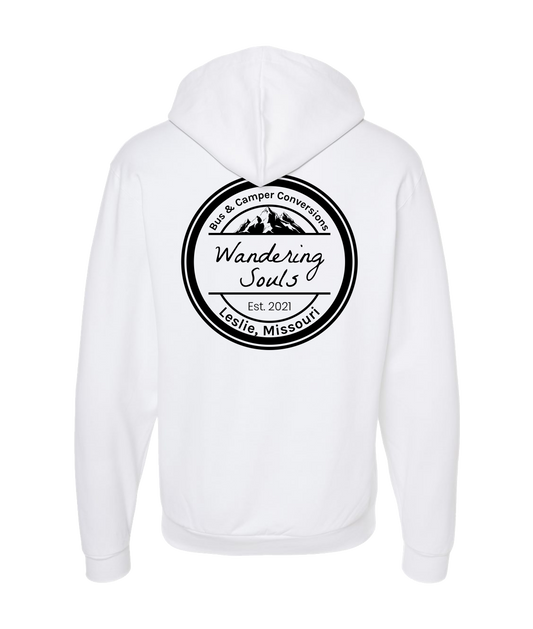 Wandering Souls - Logo - White Zip Up Hoodie