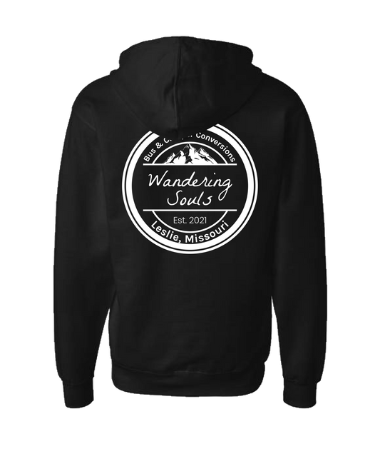 Wandering Souls - Logo - Black Zip Up Hoodie