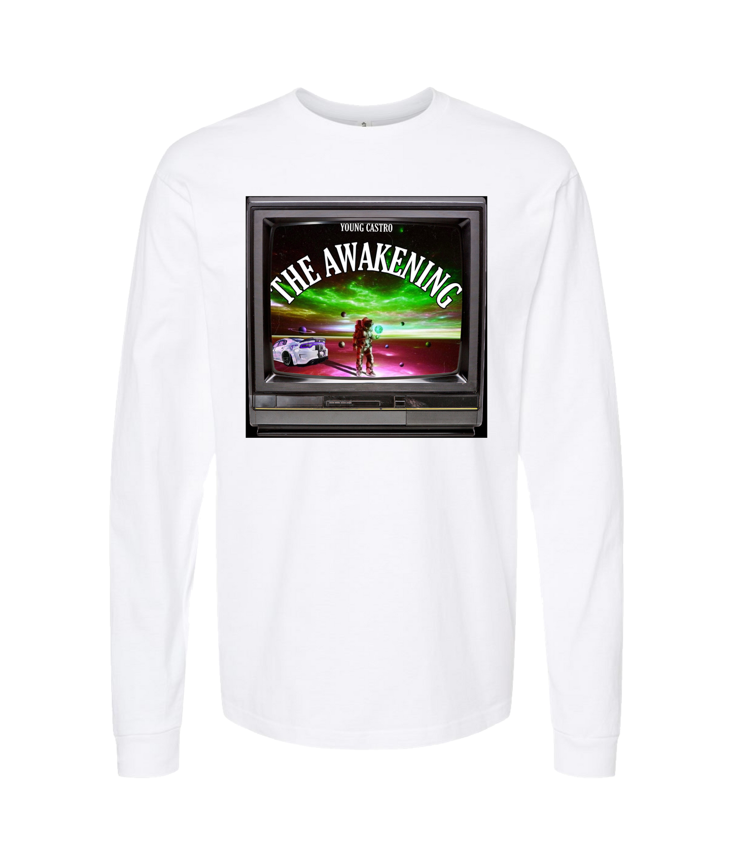 YOUNGCASTRO - The Awakening - White Long Sleeve T