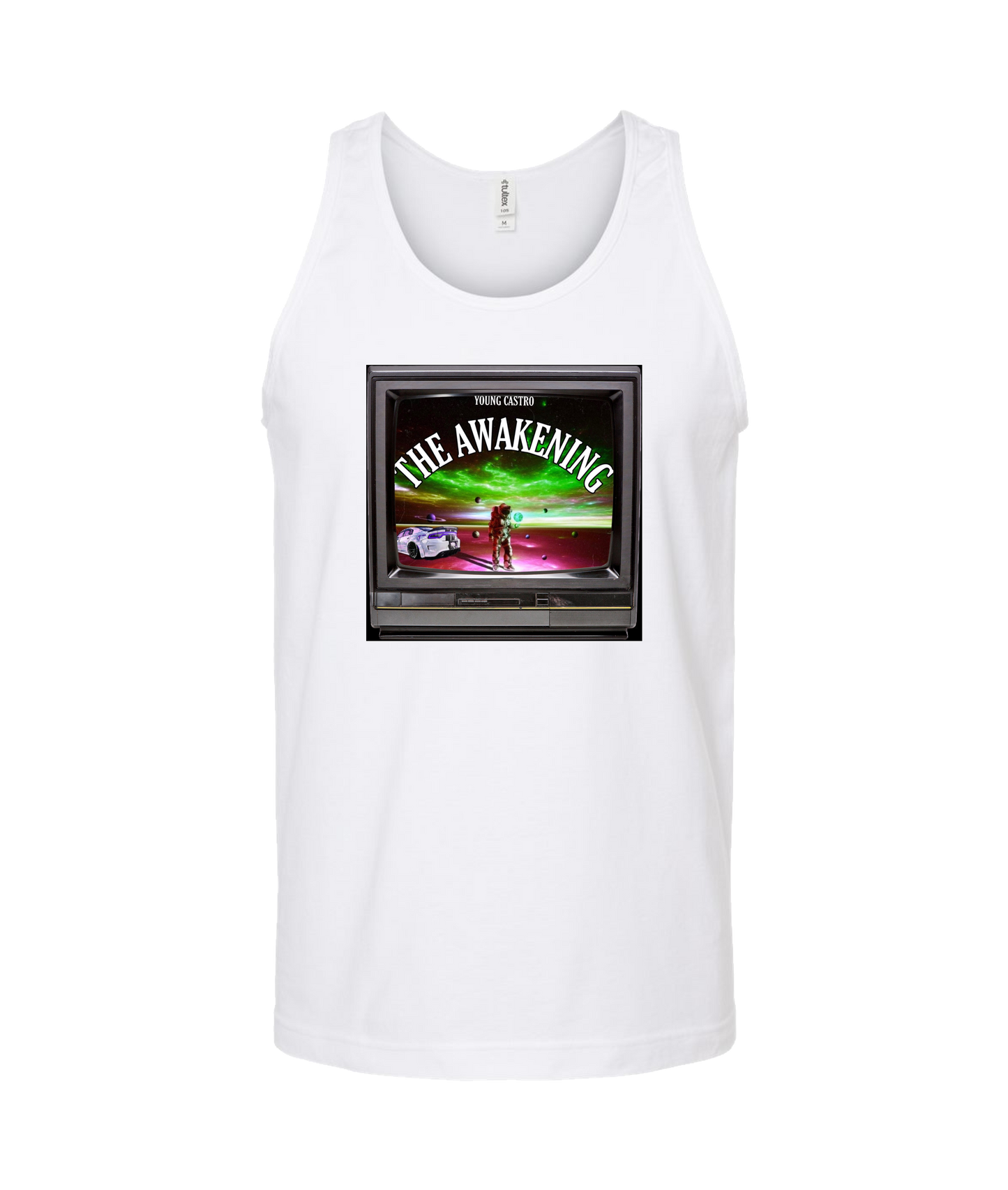 YOUNGCASTRO - The Awakening - White Tank Top