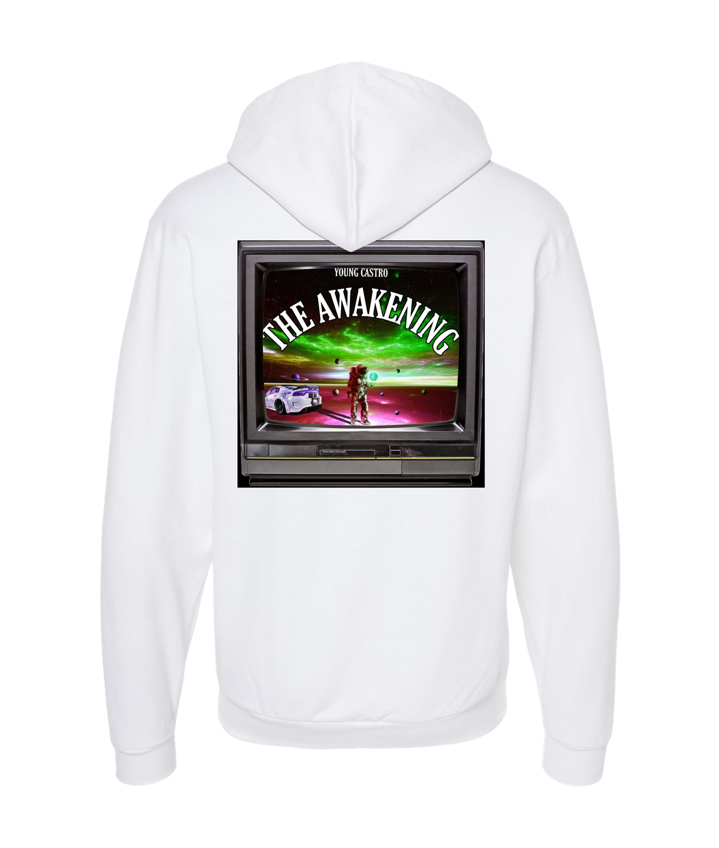 YOUNGCASTRO - The Awakening - White Zip Up Hoodie