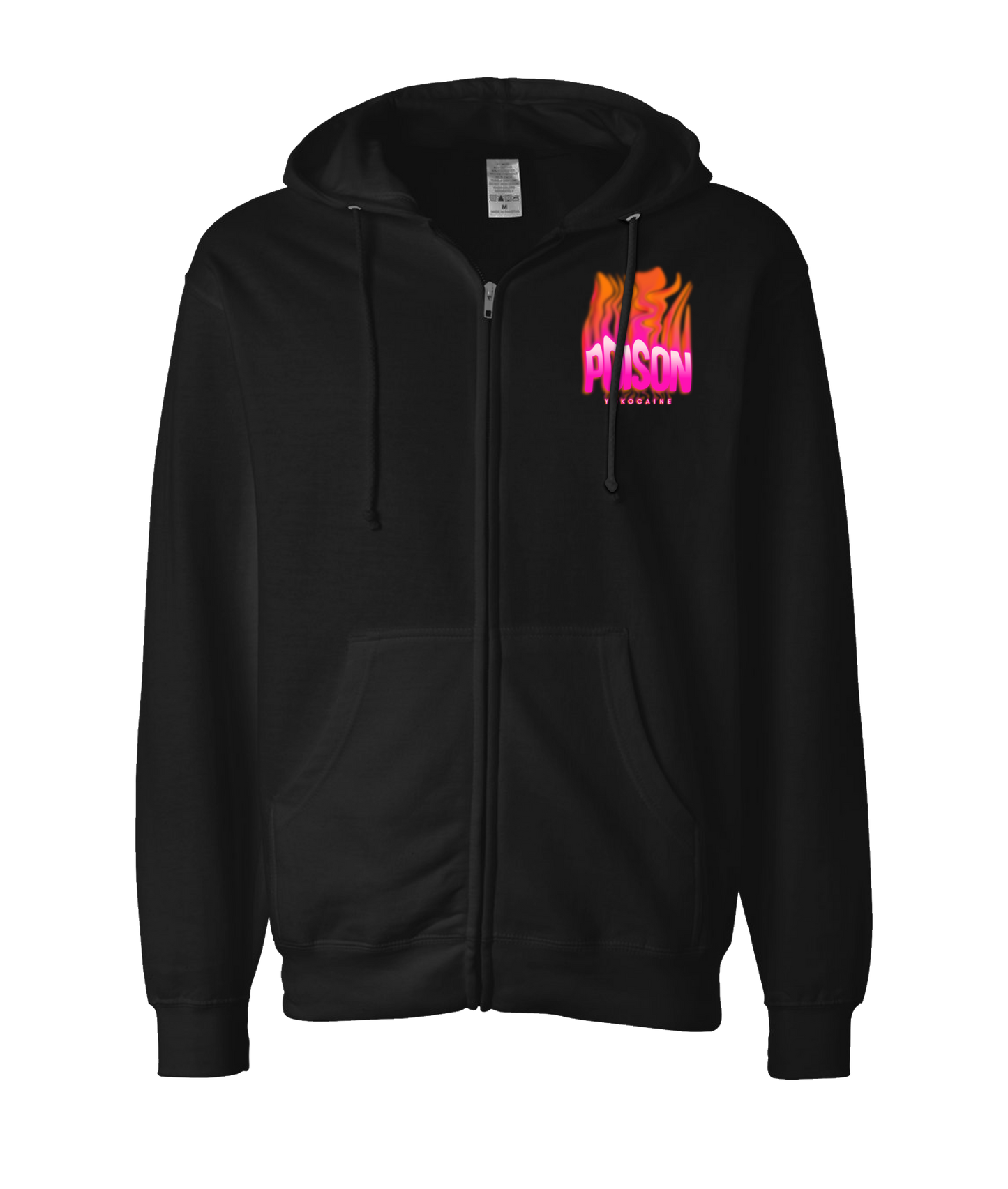 Yokocaine - POISON - Black Zip Up Hoodie