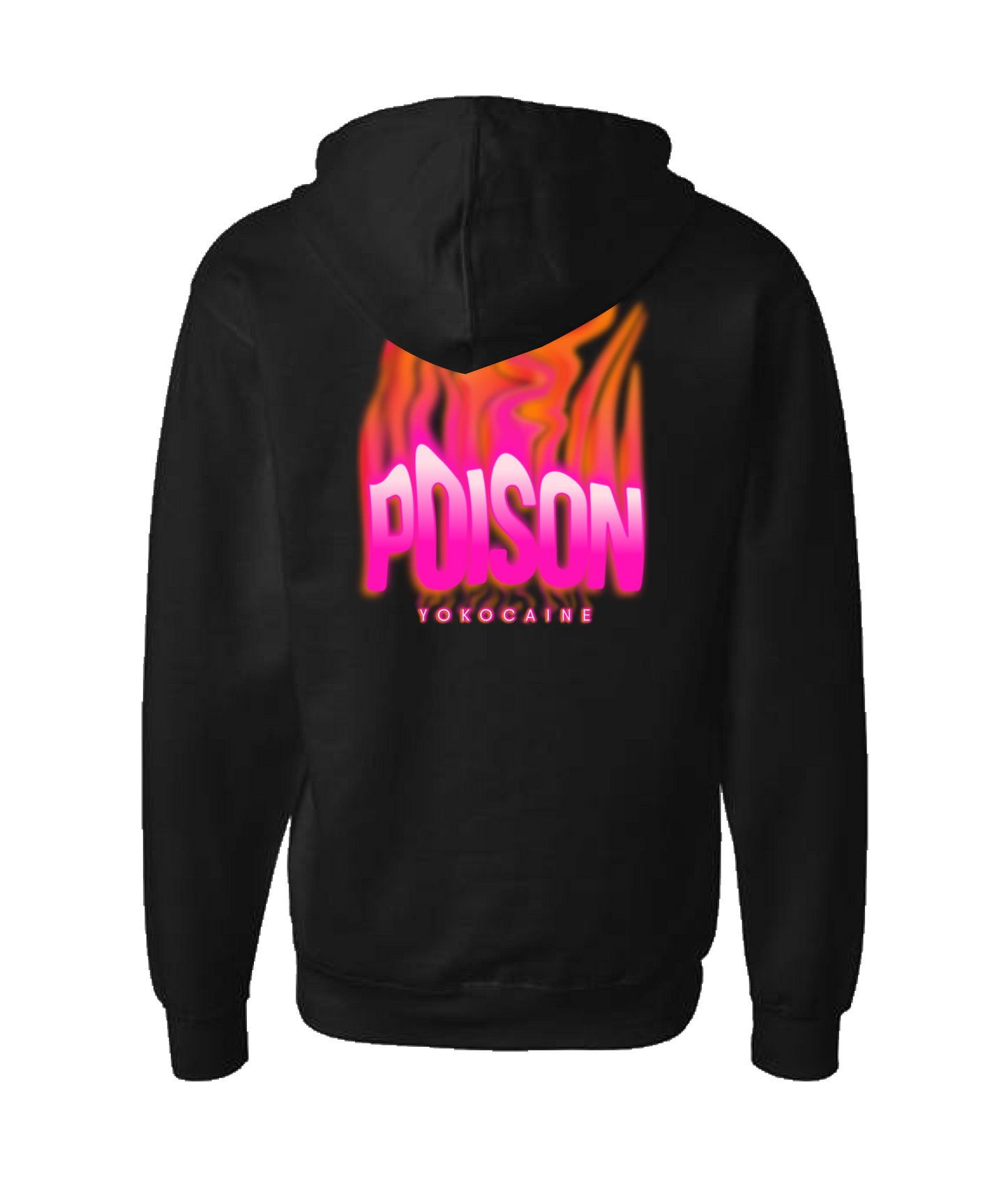 Yokocaine - POISON - Black Zip Up Hoodie
