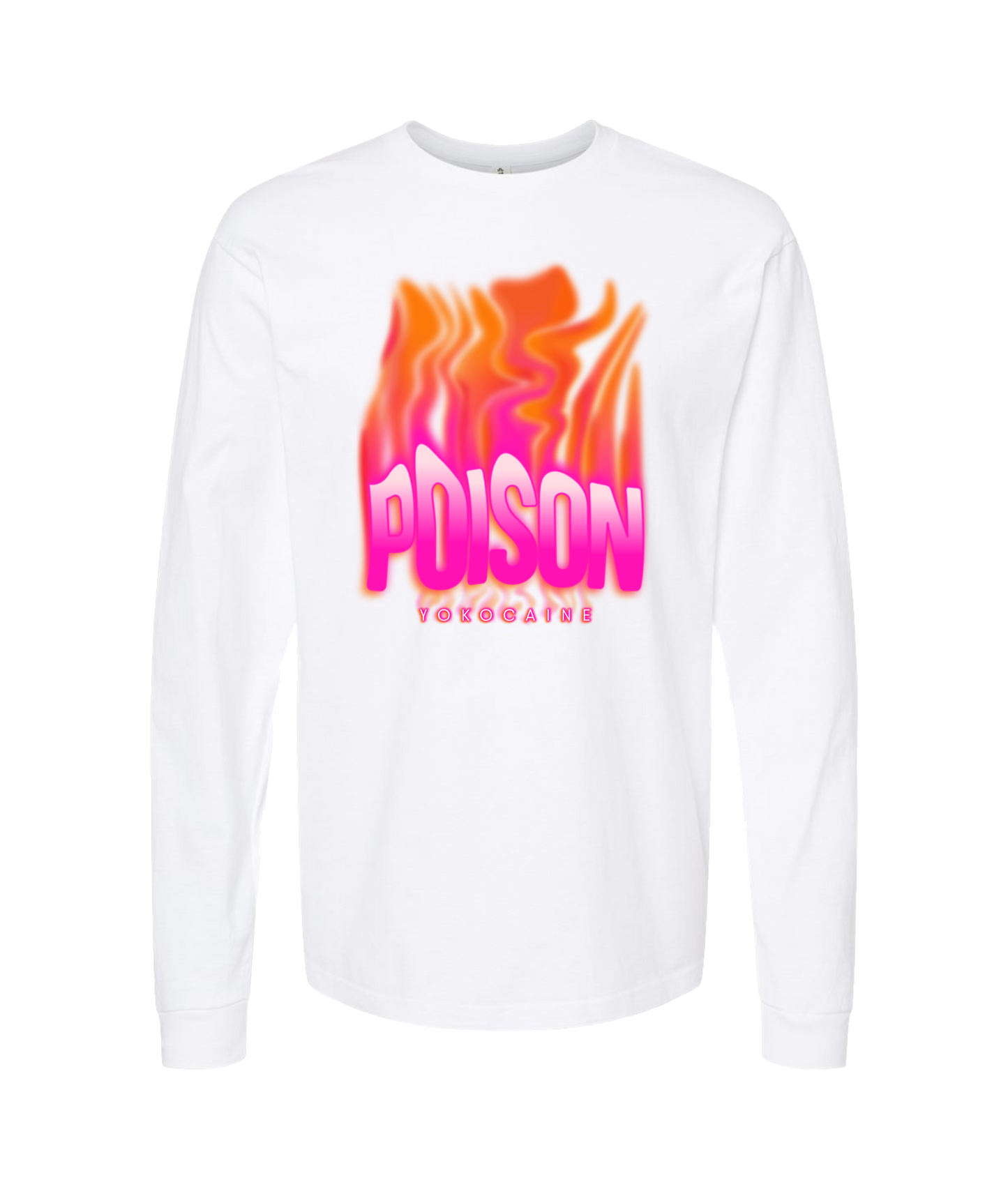 Yokocaine - POISON - White Long Sleeve T