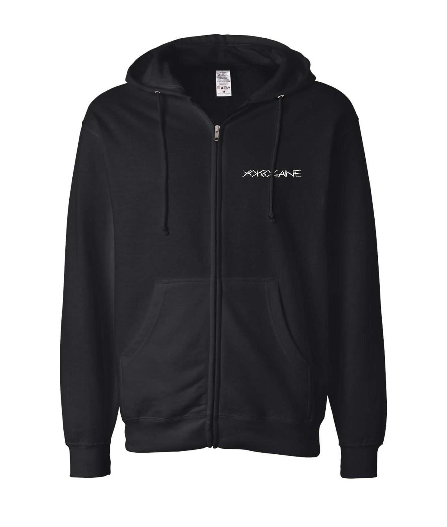 Yokocaine - Logo - Black Zip Up Hoodie