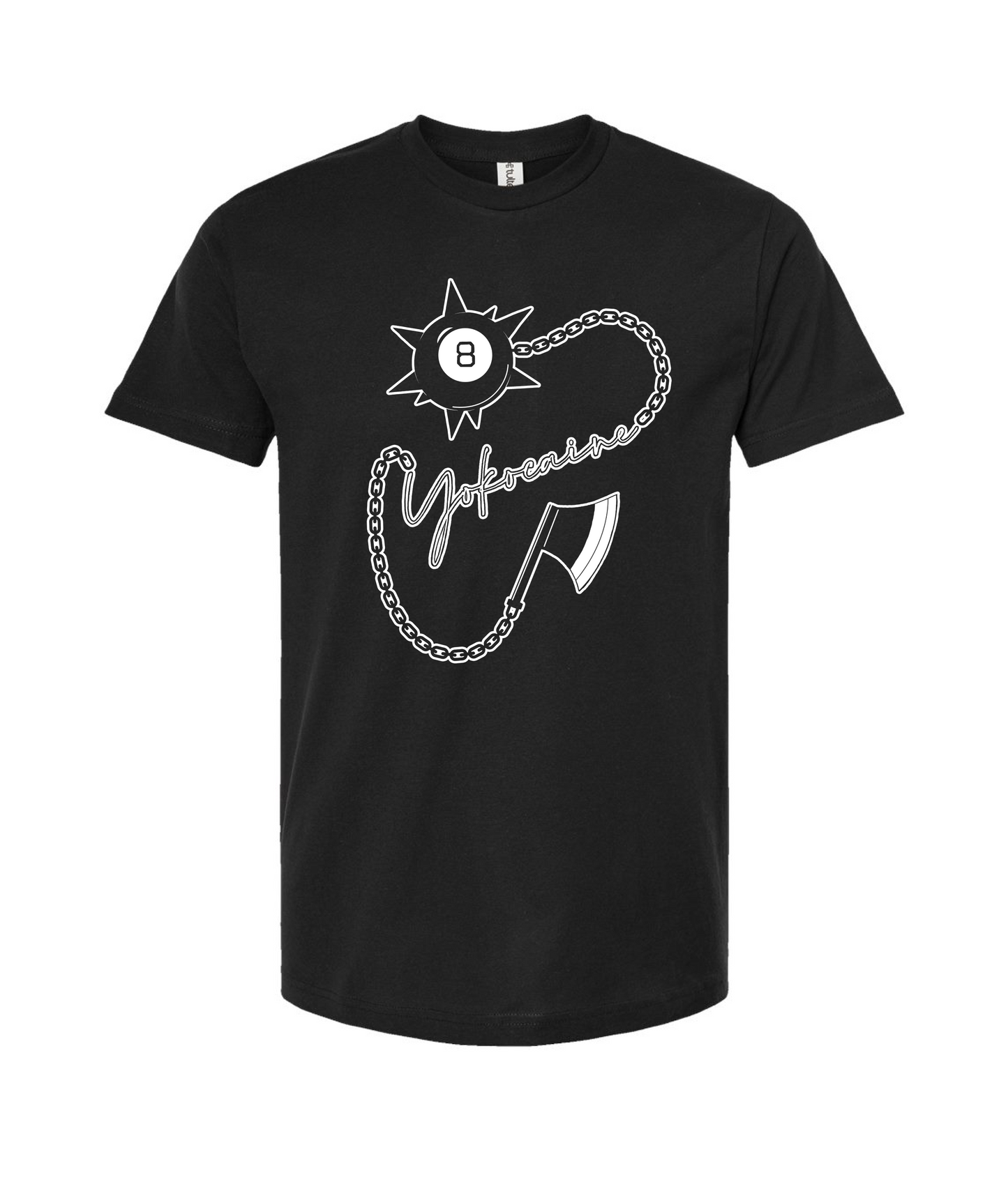 Yokocaine - 8 Ball Chain Axe - Black T Shirt