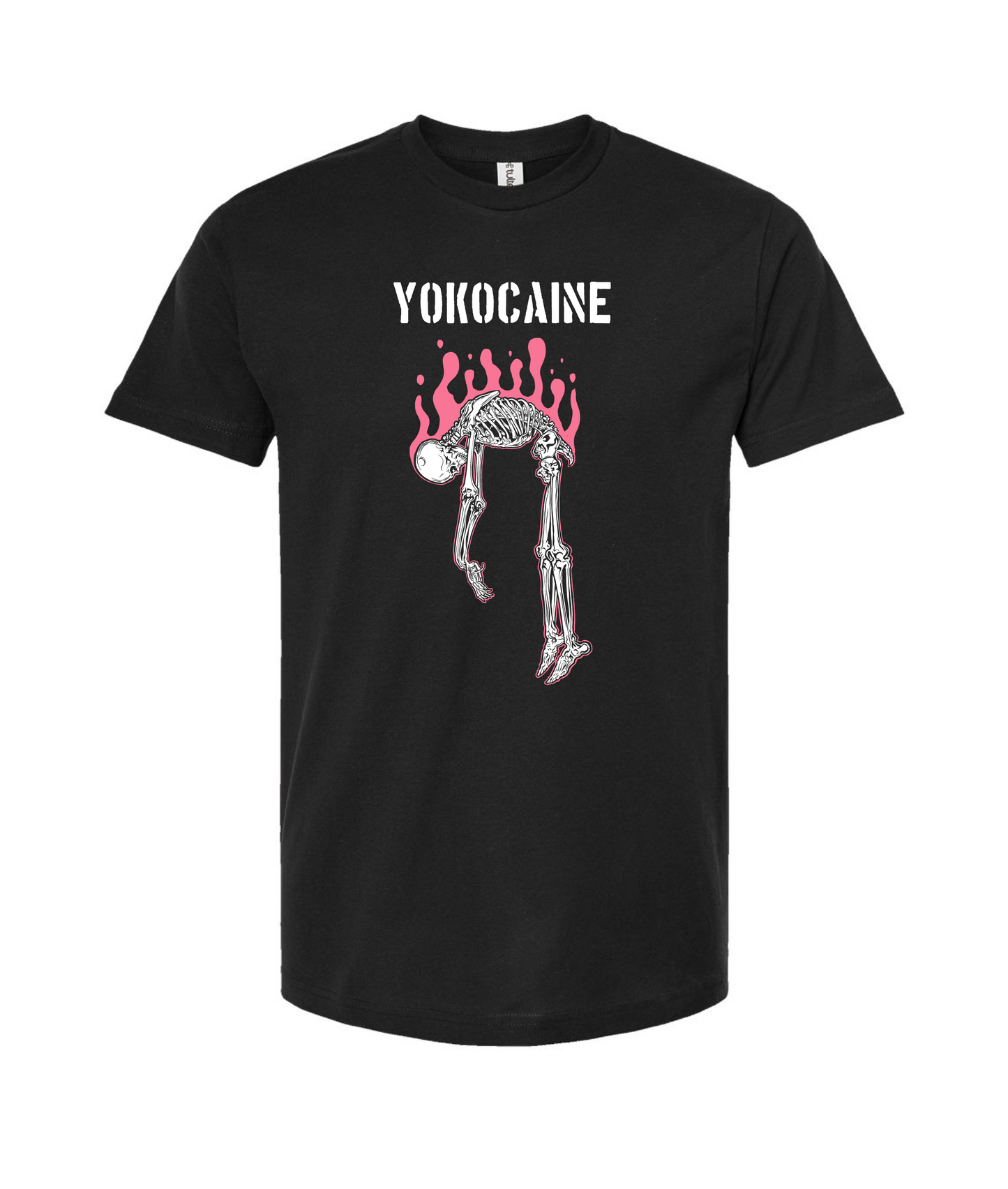 Yokocaine - Skeleton - Black T Shirt