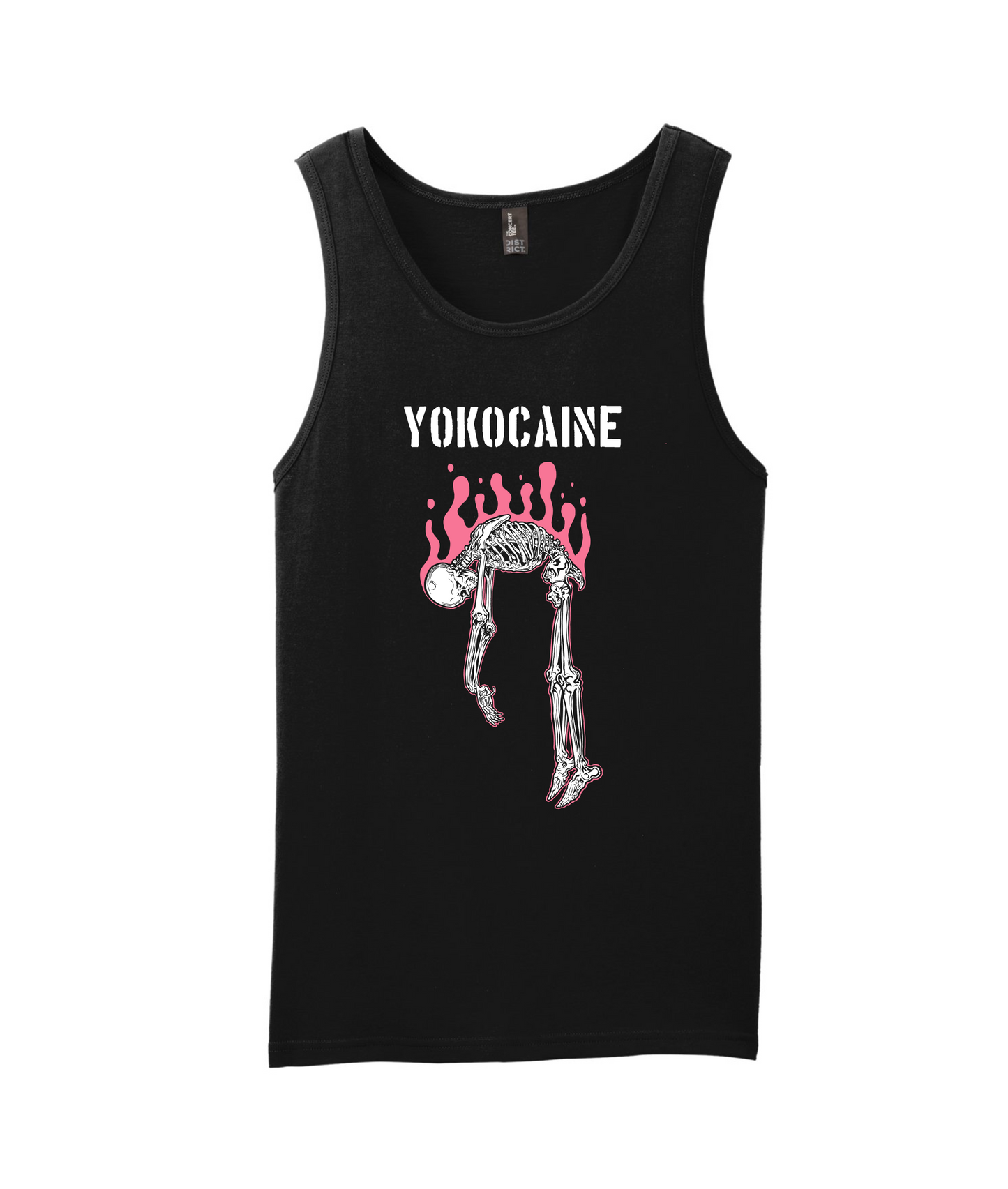 Yokocaine - Skeleton - Black Tank Top