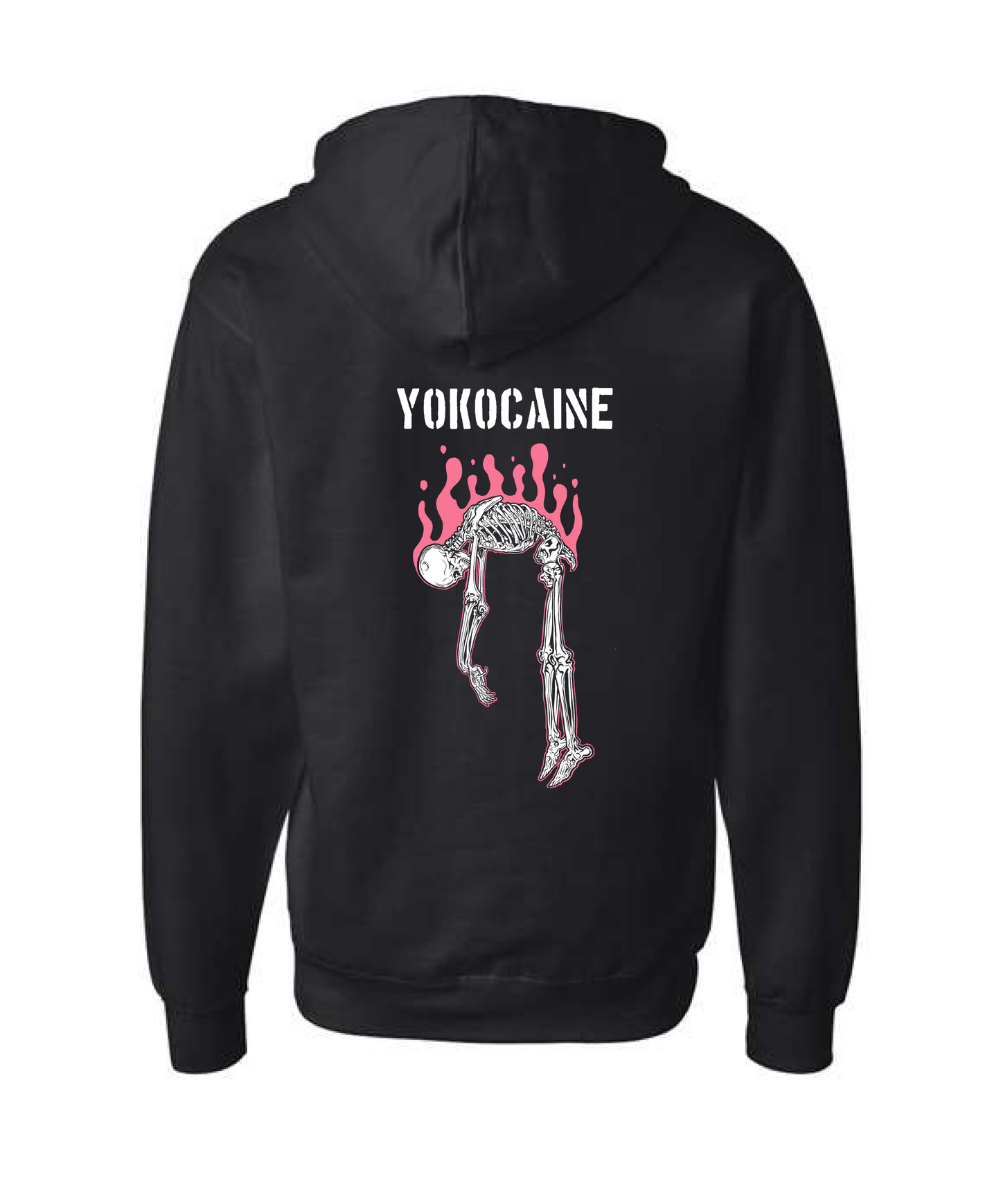 Yokocaine - Skeleton - Black Zip Up Hoodie
