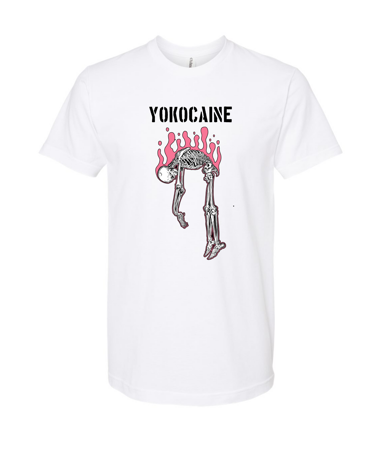 Yokocaine - Skeleton - White T Shirt