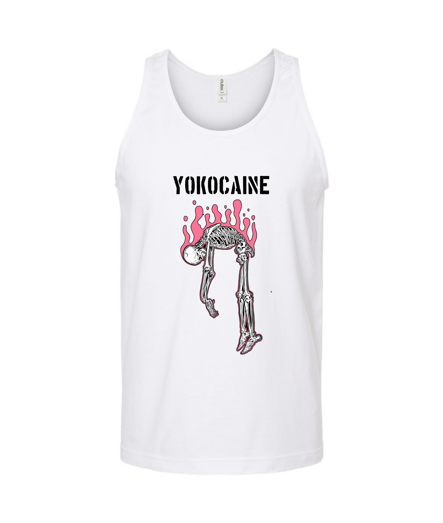 Yokocaine - Skeleton - White Tank Top