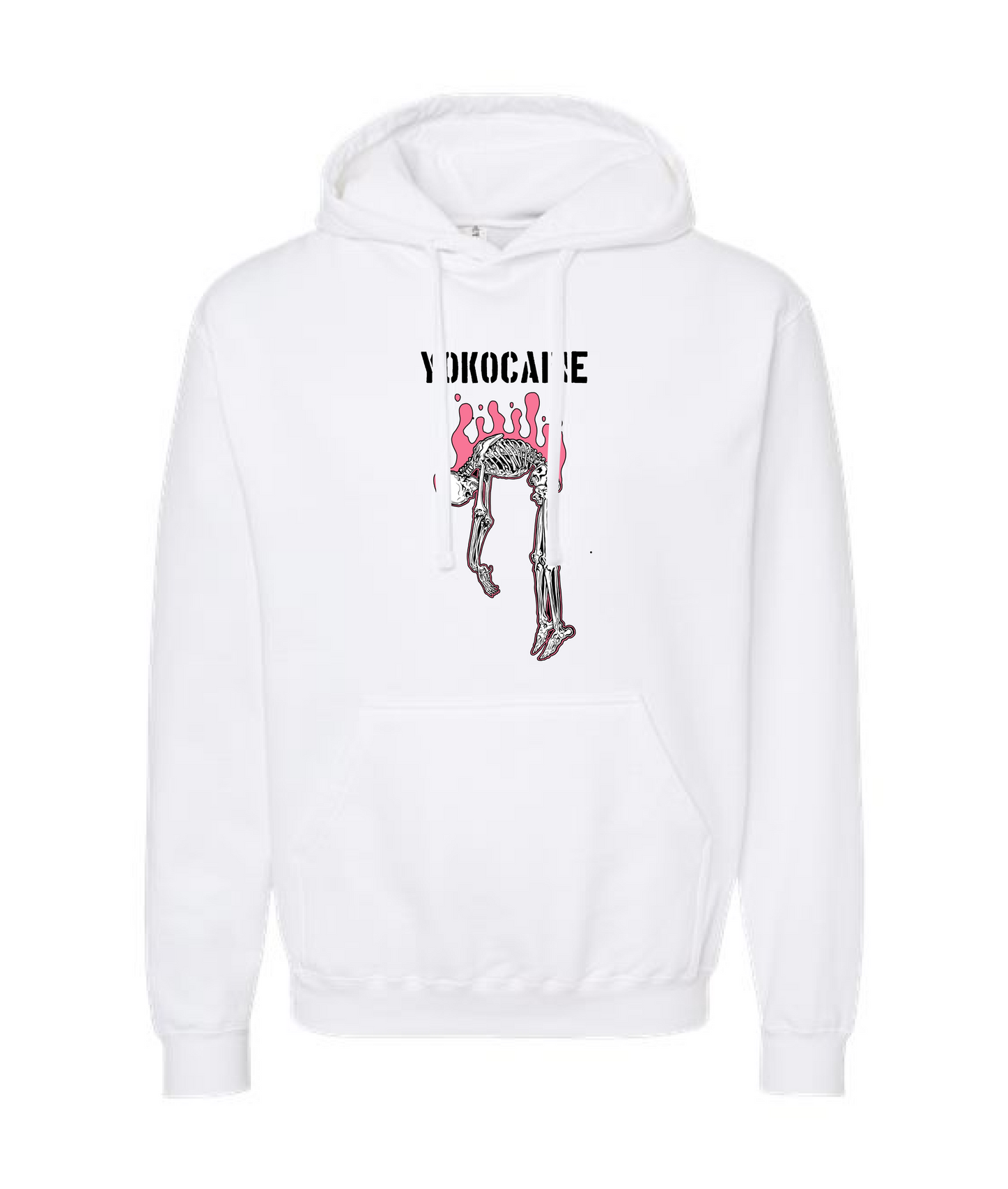Yokocaine - Skeleton - White Hoodie