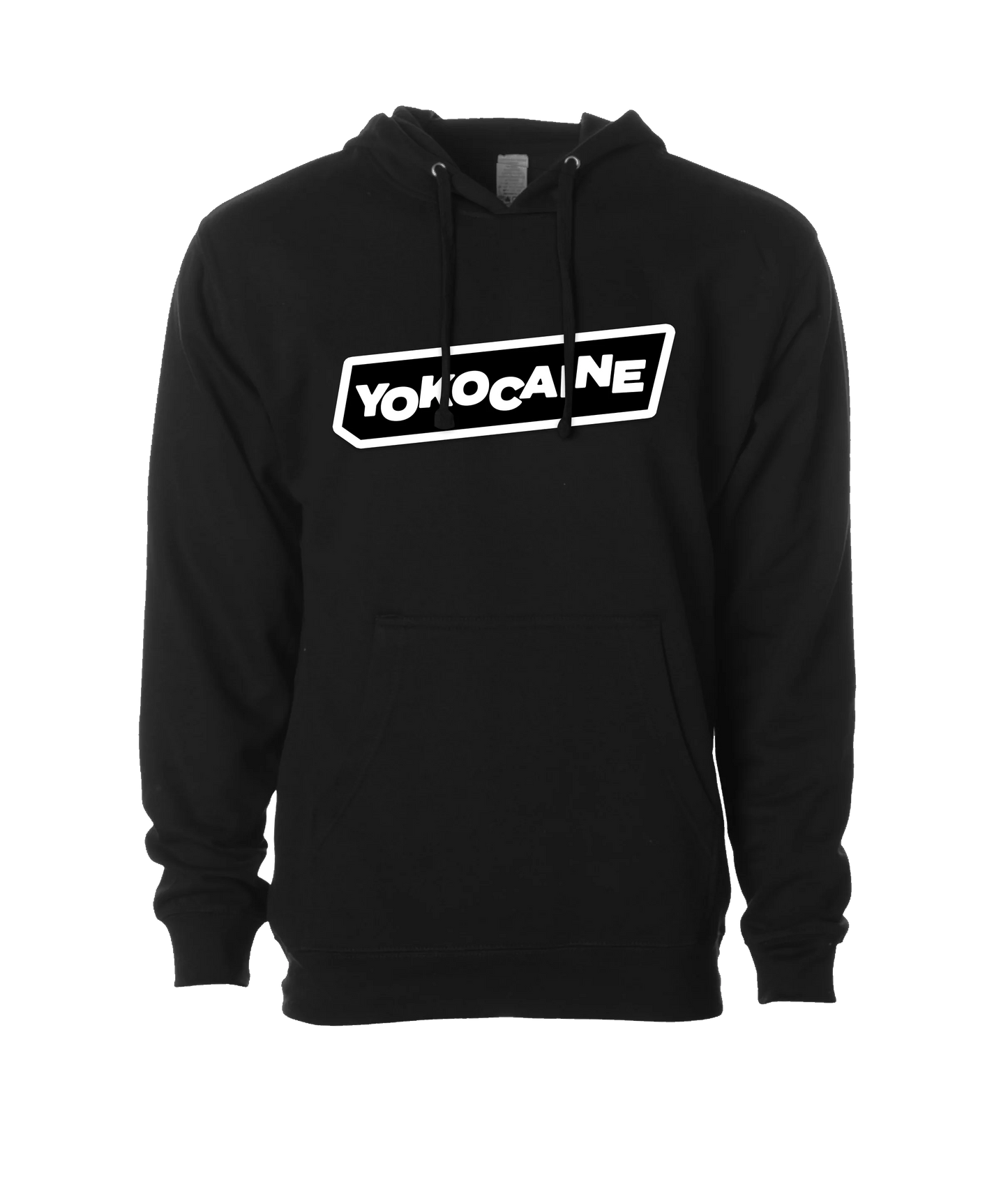 Yokocaine - Logo Block - Black Hoodie