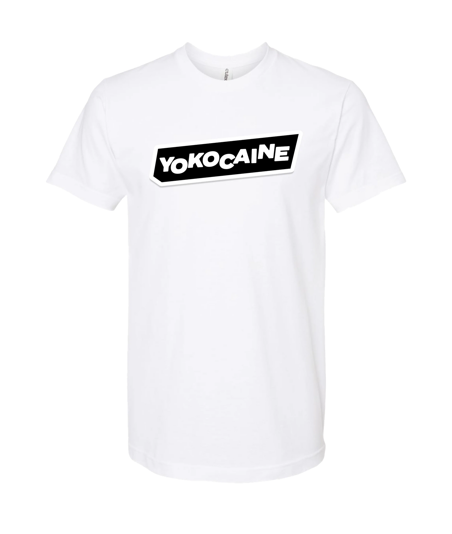 Yokocaine - Logo Block - White T-Shirt