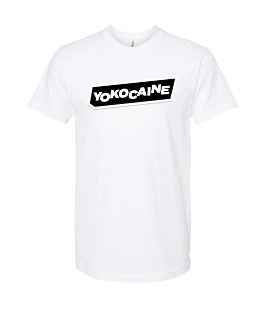 Yokocaine - Logo Block - White T-Shirt