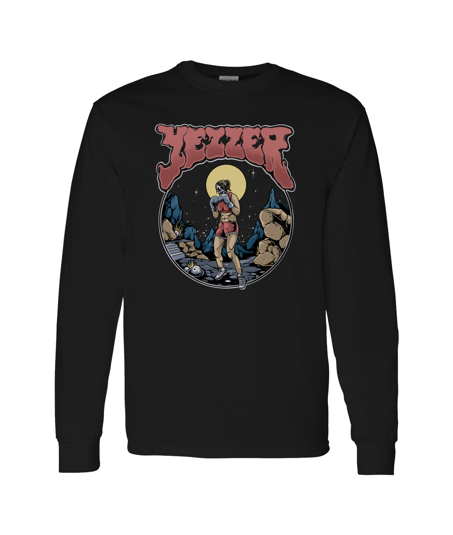 YEZZER - BOXER - Black Long Sleeve T