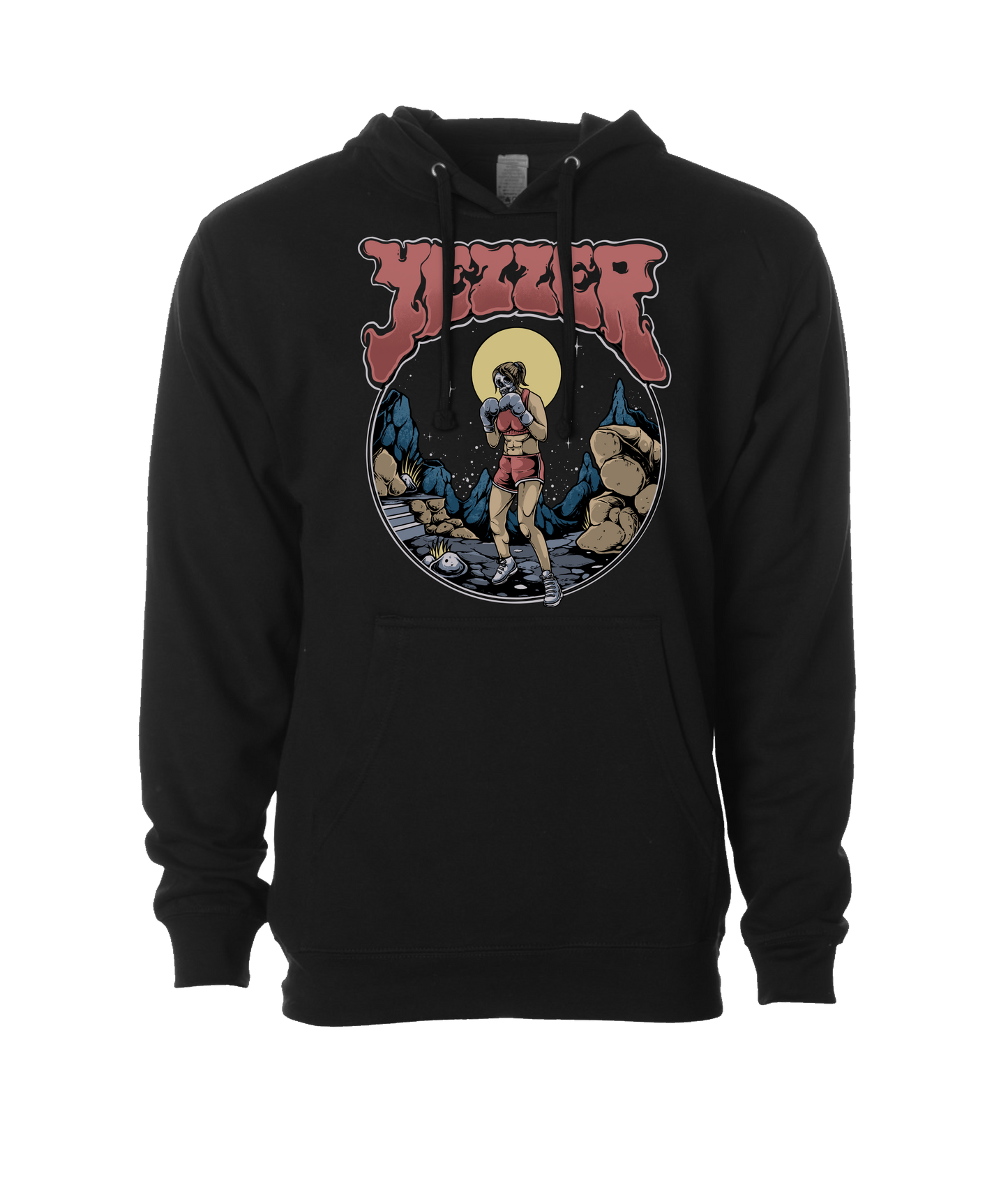 YEZZER - BOXER - Black Hoodie