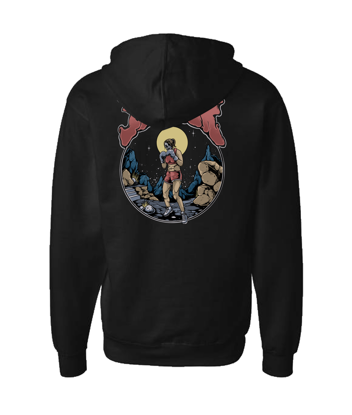 YEZZER - BOXER - Black Zip Up Hoodie