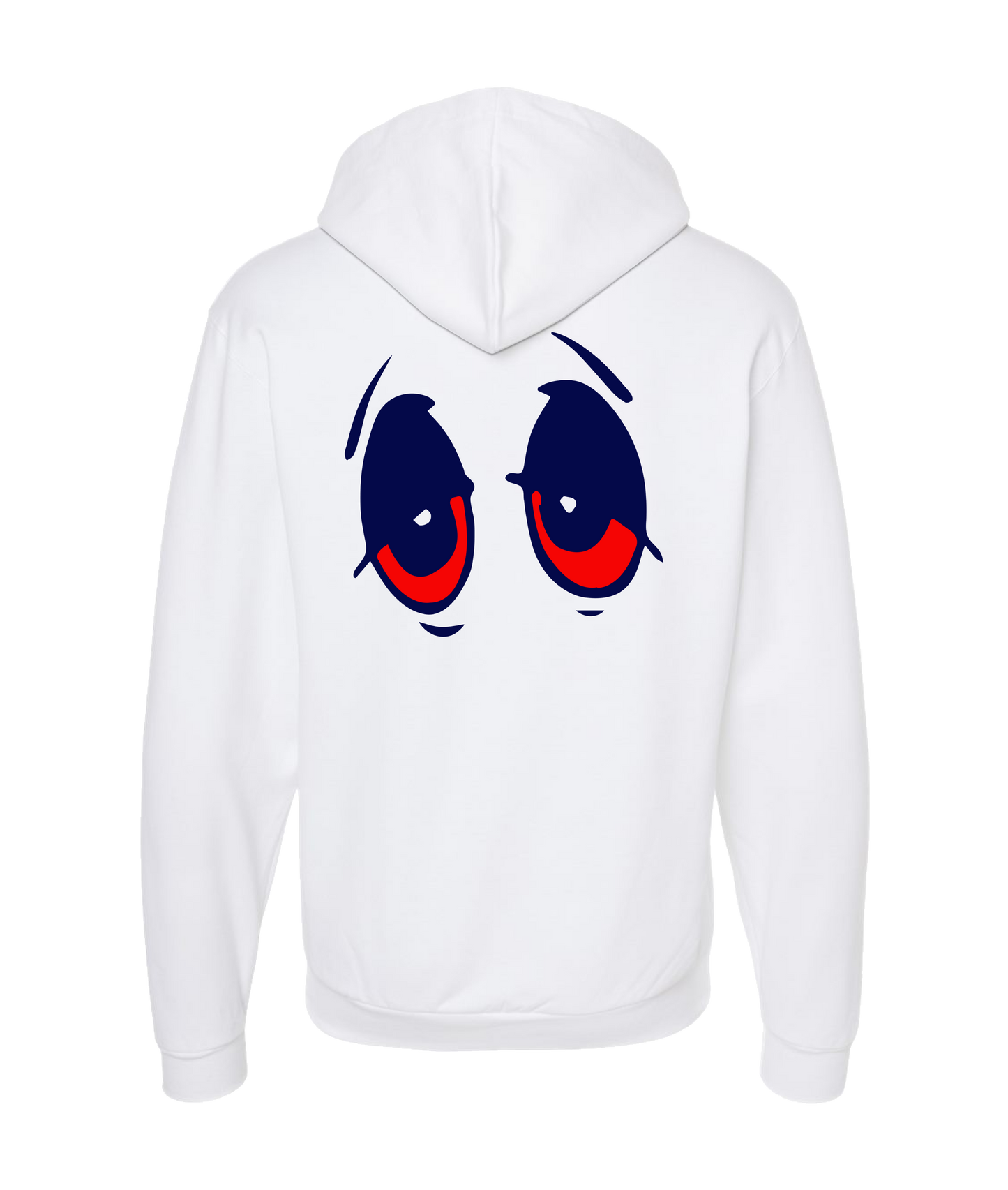 Zooted Clothing - EYES - White Zip Up Hoodie