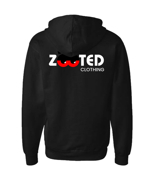 V-ZOOCTOP - ZC - Black Zip Up Hoodie
