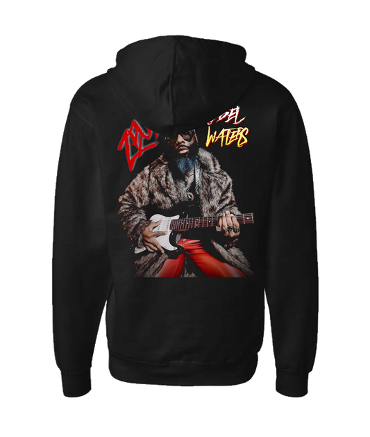 Zeus Rebel Waters - Portrait - Black Zip Up Hoodie