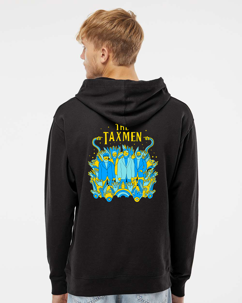 The Taxmen - Blue Submersible Zip-Up Hoodie Black