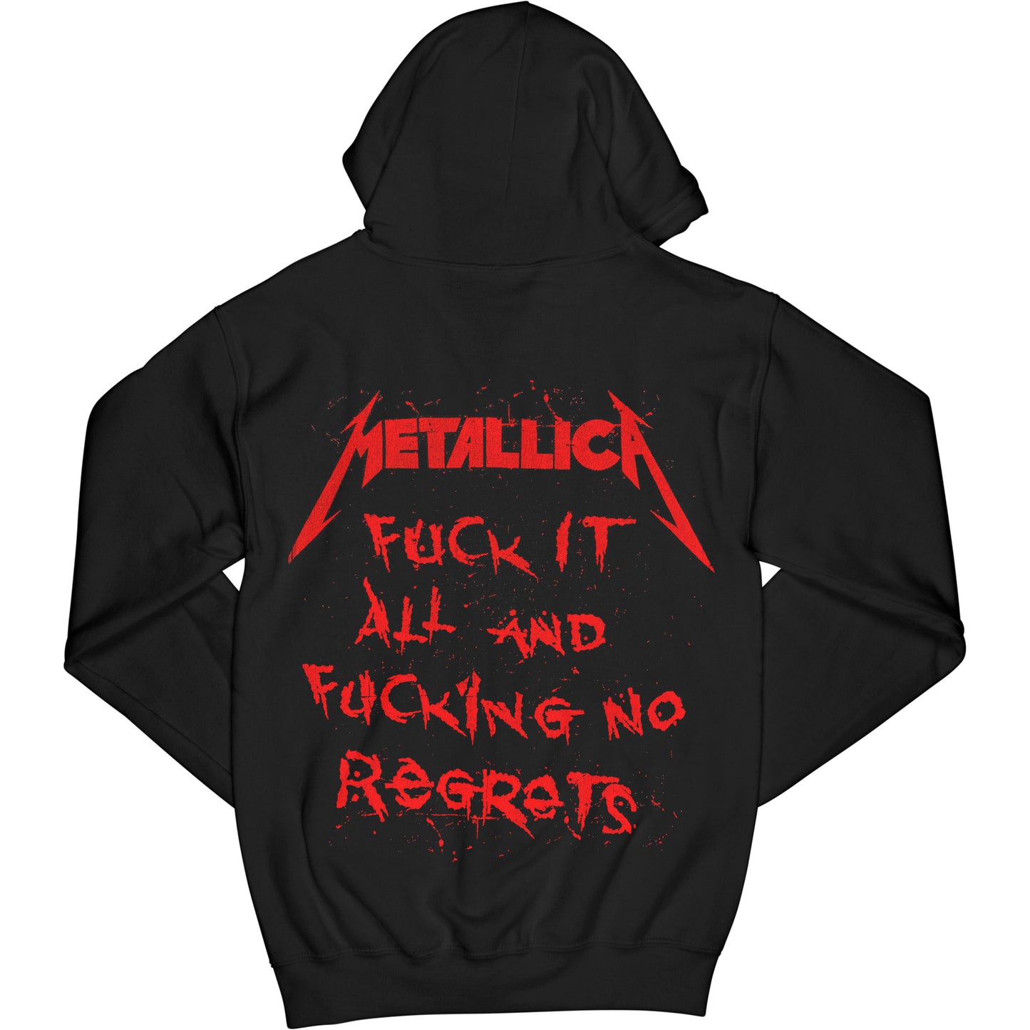 No Regrets Zippered Hooded Sweatshirt