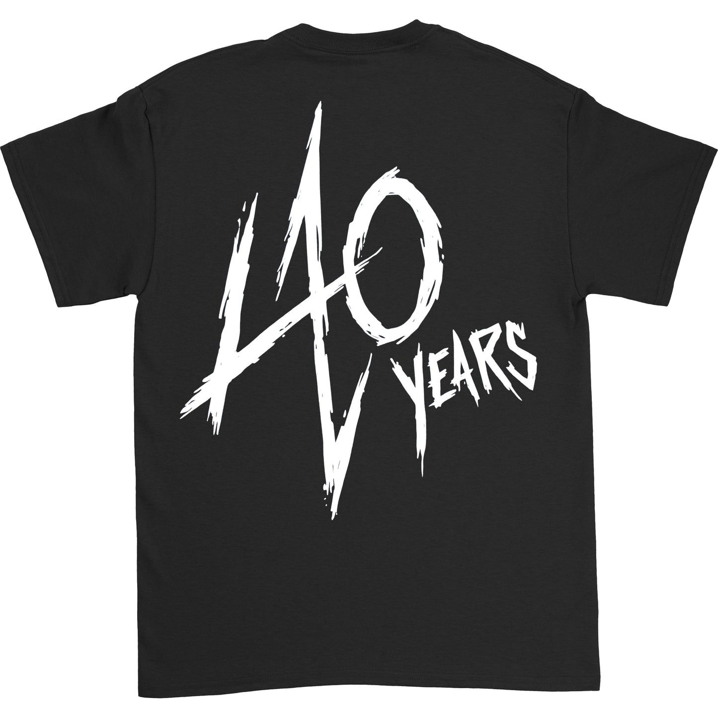 40th Anniversary Songs Logo (Back Print) Slim Fit T-shirt