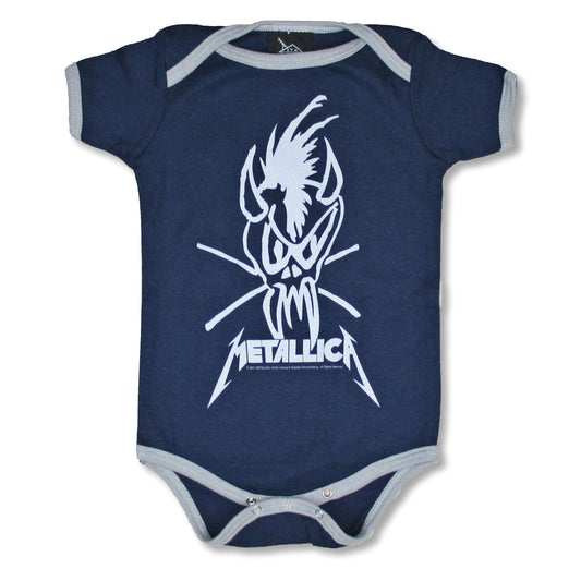 Scary Guy Blue Grey Baby Jumper Bodysuit