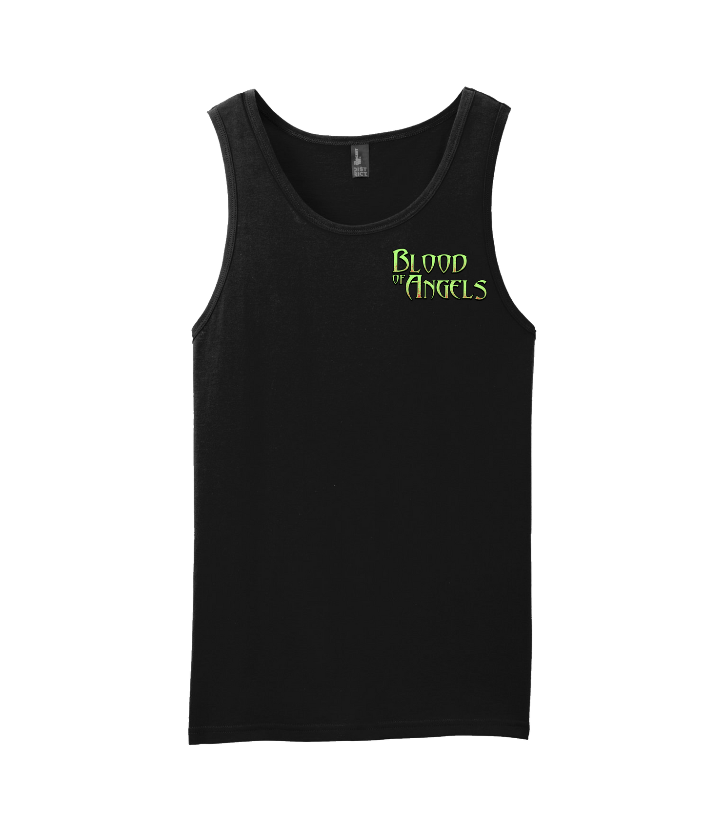 Blood of Angels Battle Gear - Blood Green - Black Tank Top