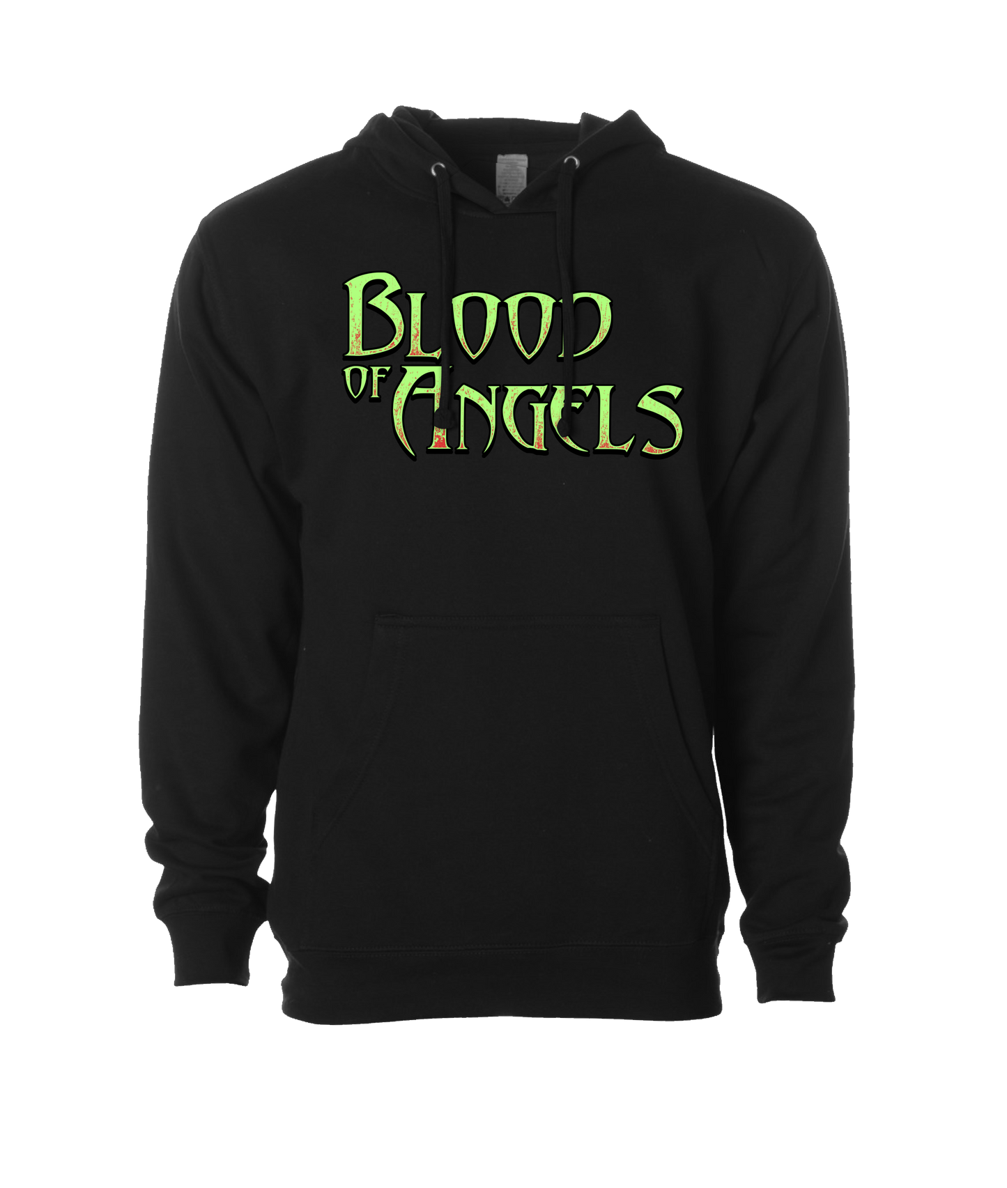 Blood of Angels Battle Gear - Blood Green - Black Hoodie