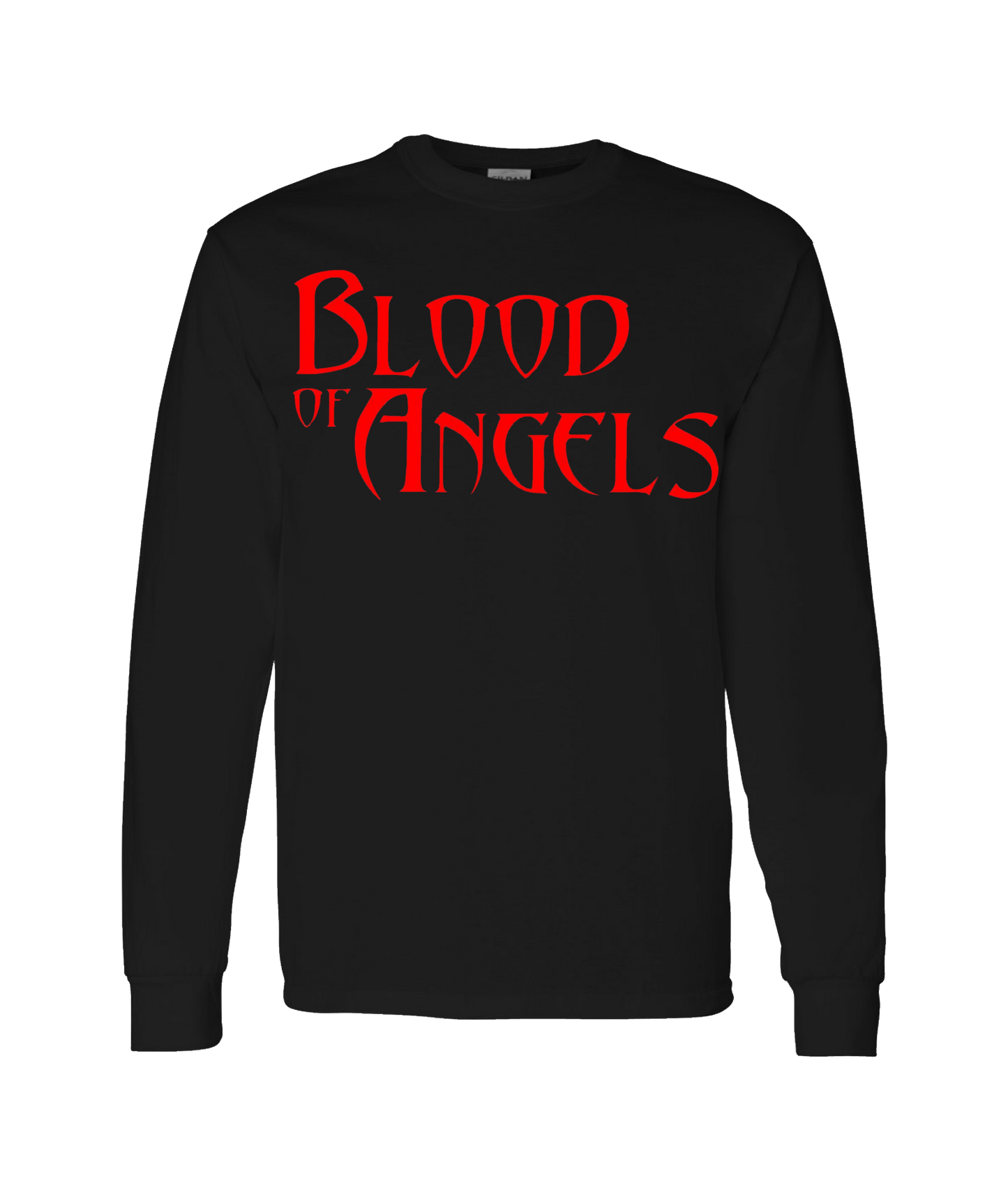 Blood of Angels Battle Gear - Blood Red - Black Long Sleeve T