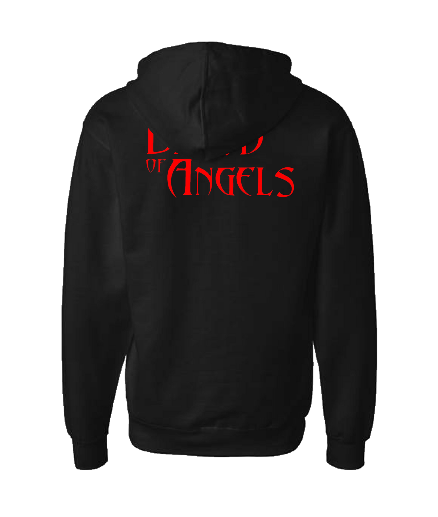 Blood of Angels Battle Gear - Blood Red - Black Zip Up Hoodie