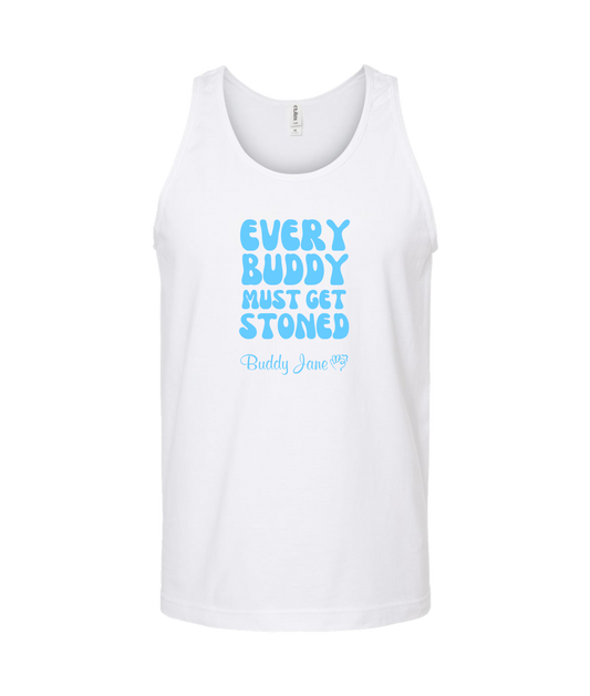 V-BUDTOP - EVERYBUDDY - White Tank Top