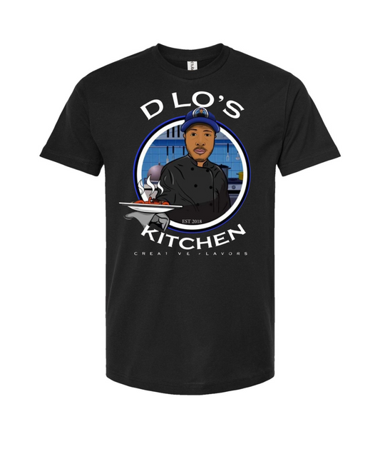 D-Lo's Kitchen - Dlo's Kitchen Logo #2 - Black T-Shirt