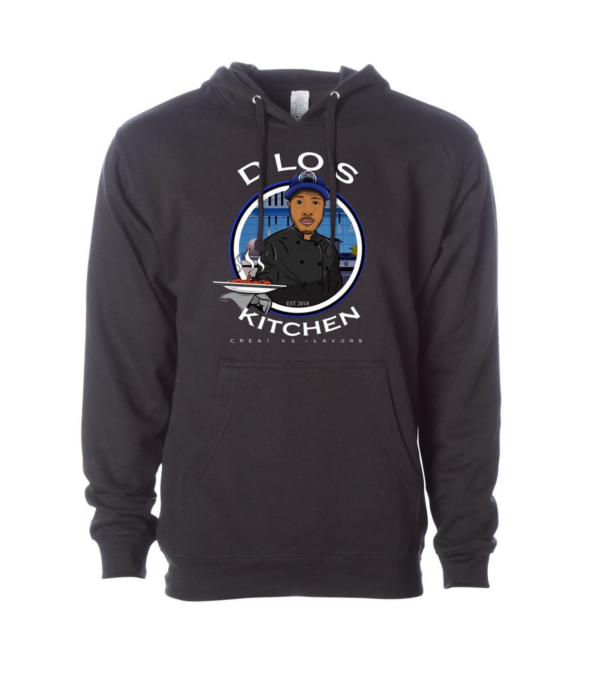 D-Lo's Kitchen - Dlo's Kitchen Logo #2 - Black Hoodie