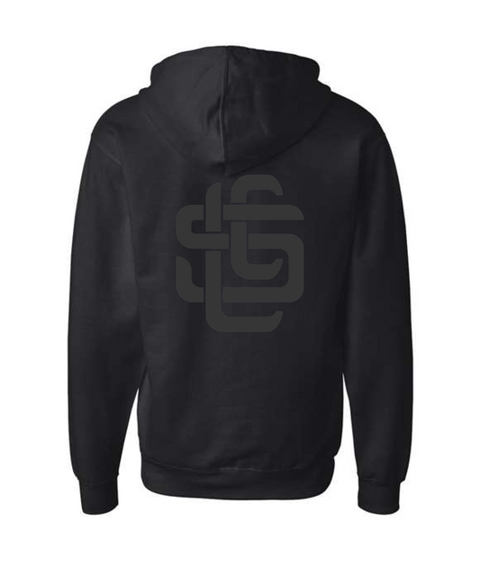 D-Lo's Kitchen - Dlo's Kitchen Logo #2 - Black Zip Up Hoodie